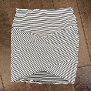 forever 21 striped mini skirt